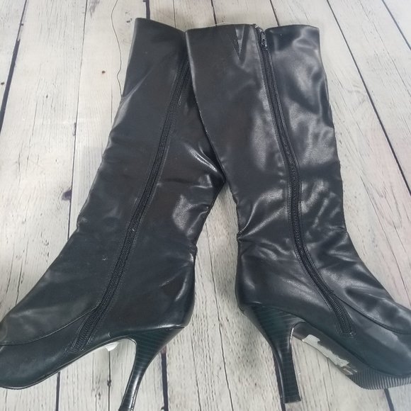 Mia 2 Black Knee High Boots10M - Picture 8 of 8